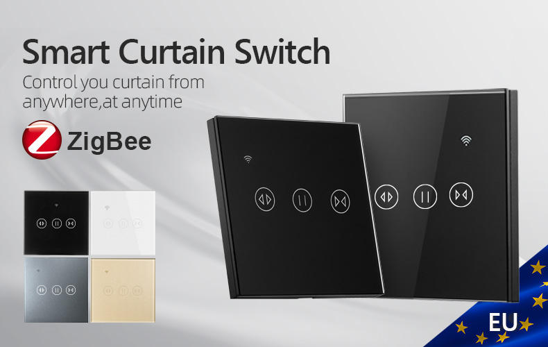 EU/UK ZigBee Curtain Switch