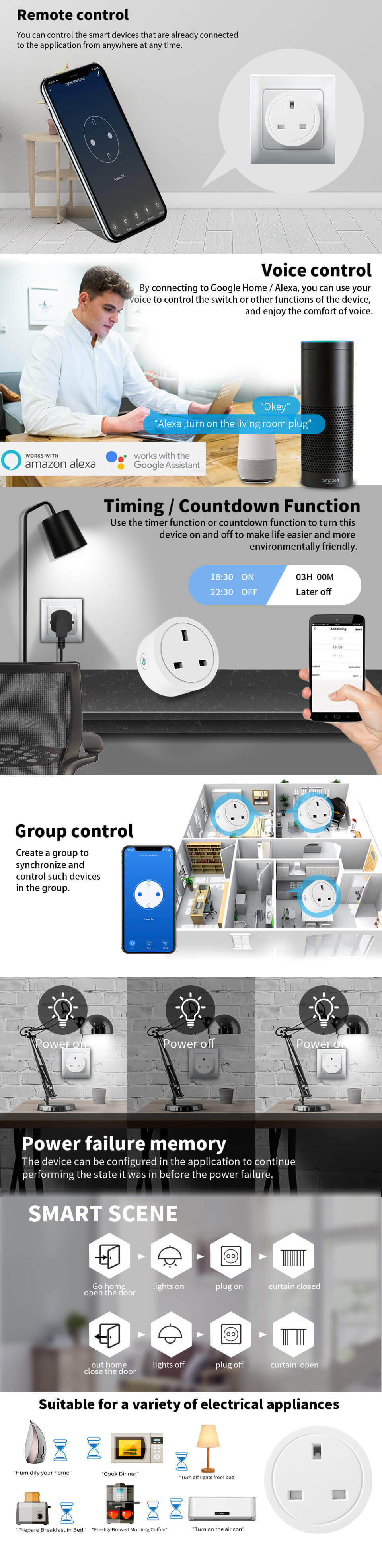 UK ZigBee Socket Plug