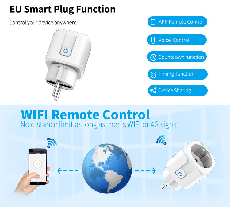 EU/FR WiFi Socket Plug