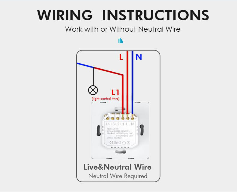 US Curtain Switch