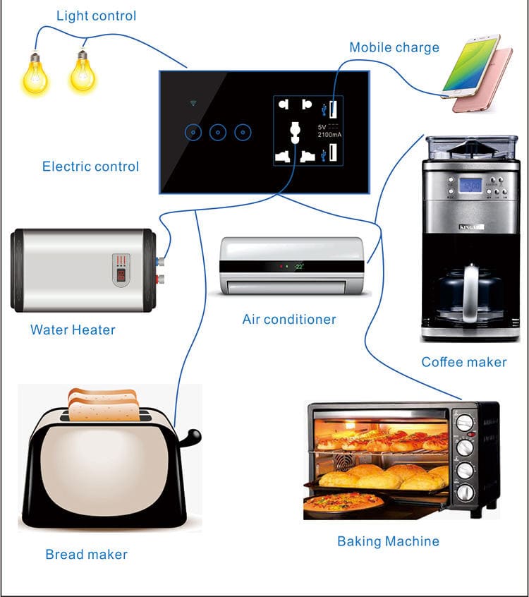 2 gang Smart Switch & Socket