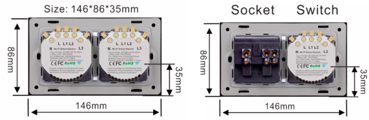 1 gang Smart Switch & Socket