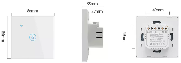 EU ZigBee Boiler Smart Switch