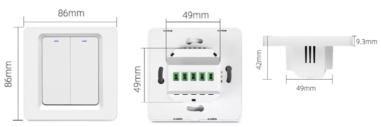 Smart WiFi Button Switch No N Wire