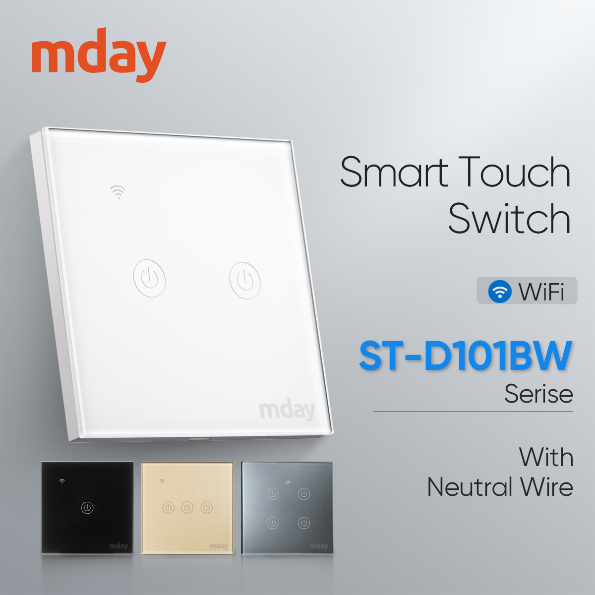 EU/UK Wi-fi Light Switch With N Wire