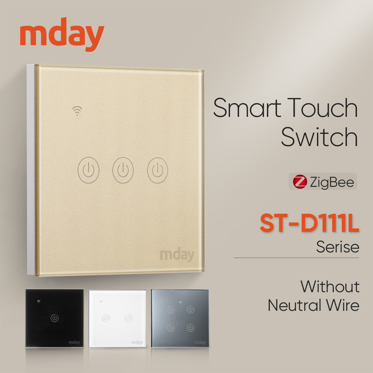 EU/UK Zigbee Light Switch No N Wire