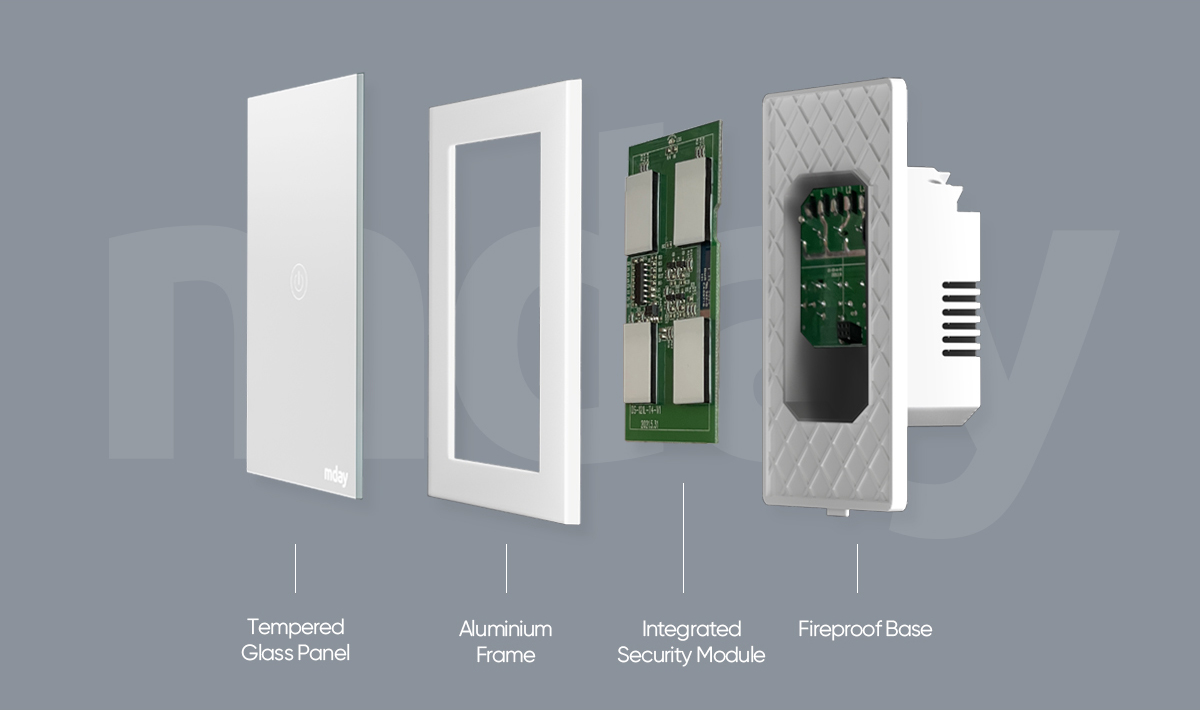 US/AU Wi-Fi Light Touch Switch Without Neutral Wire