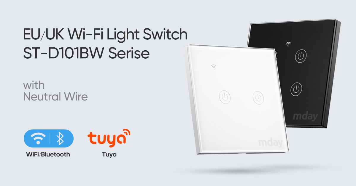 EU/UK Wi-fi Light Switch With N Wire